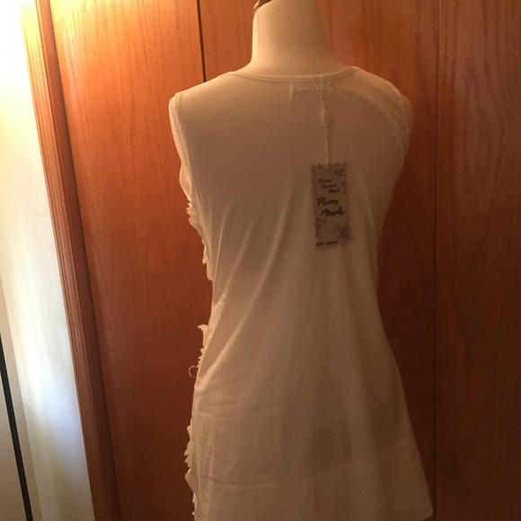 Pretty Angel White Dress S, sheer with Embroidery - Picture 2 of 11